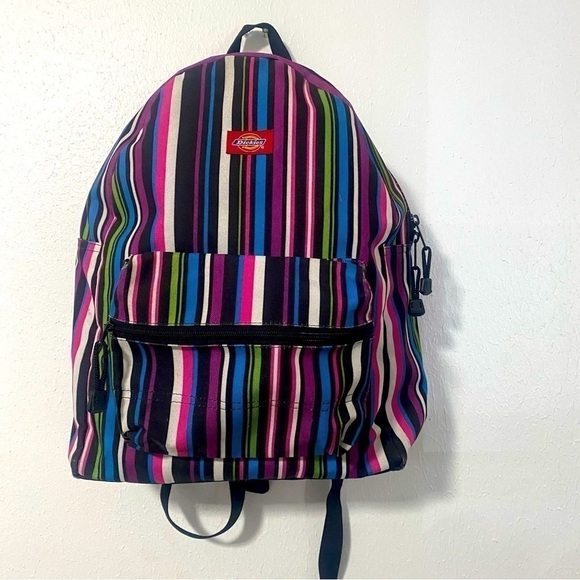 Dickies Vintage Multi-Color Full Size Backpack Y2K Casual School Work EUC main image 9